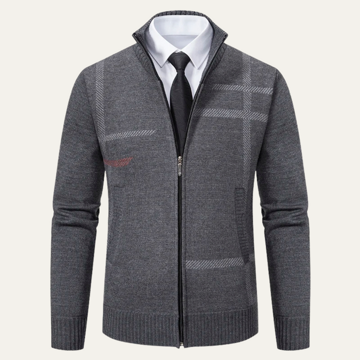 Ashglen | Herre Full Zip strik cardigan