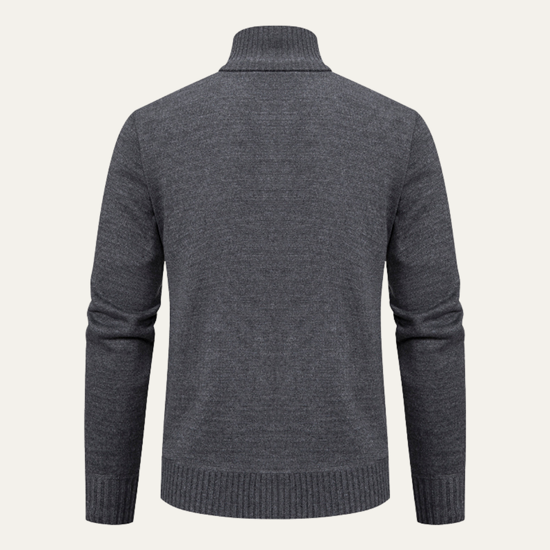 Ashglen | Herre Full Zip strik cardigan