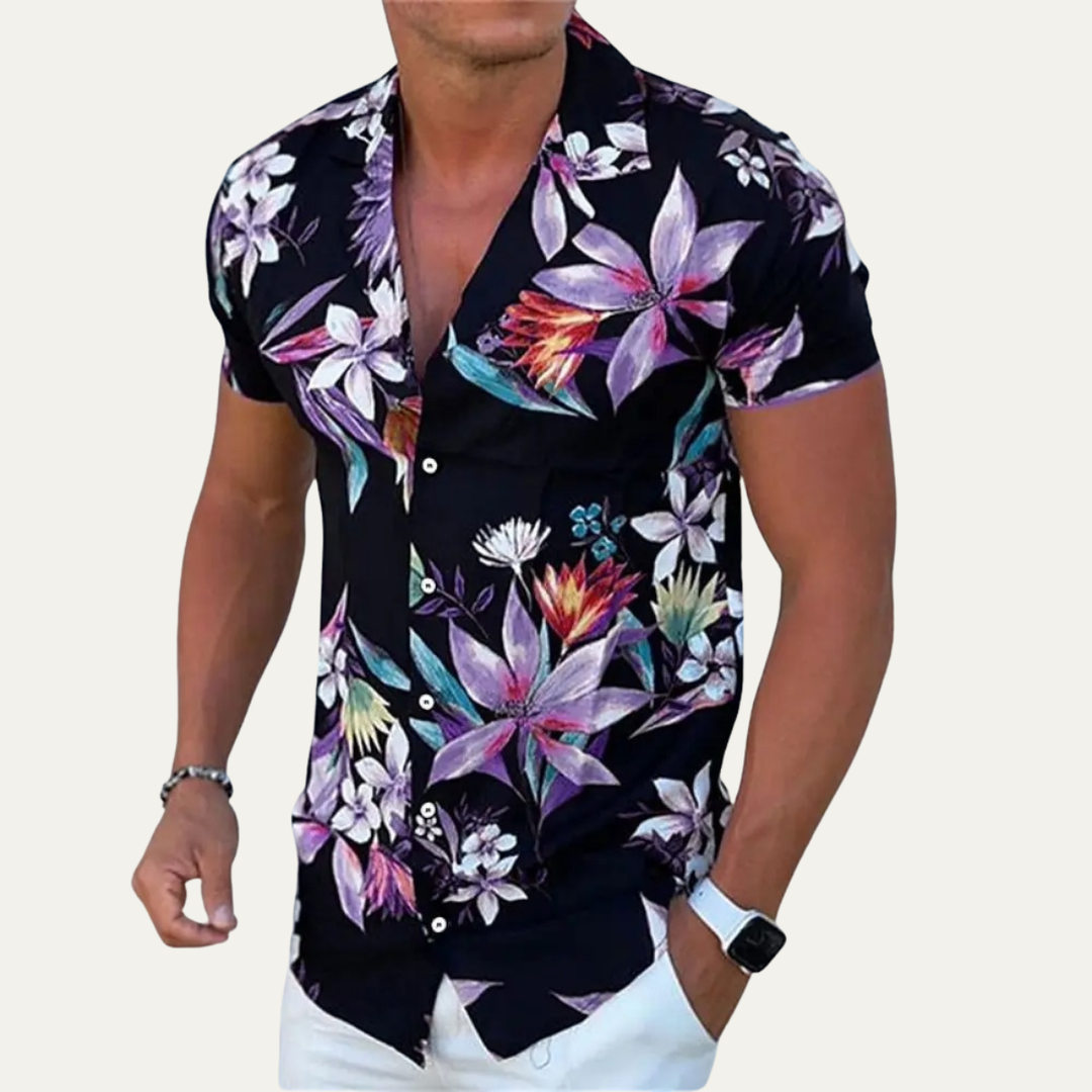 Silverhill Ridge herre sommer Tropical Coconut mønster Hawaiian Beach skjorte