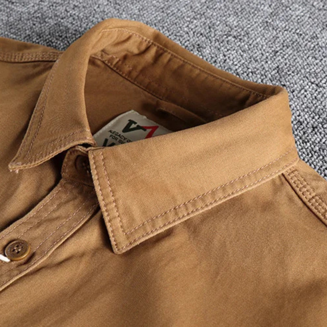 Freja Andersen | Herre vintage Canvas Cargo skjortejakke