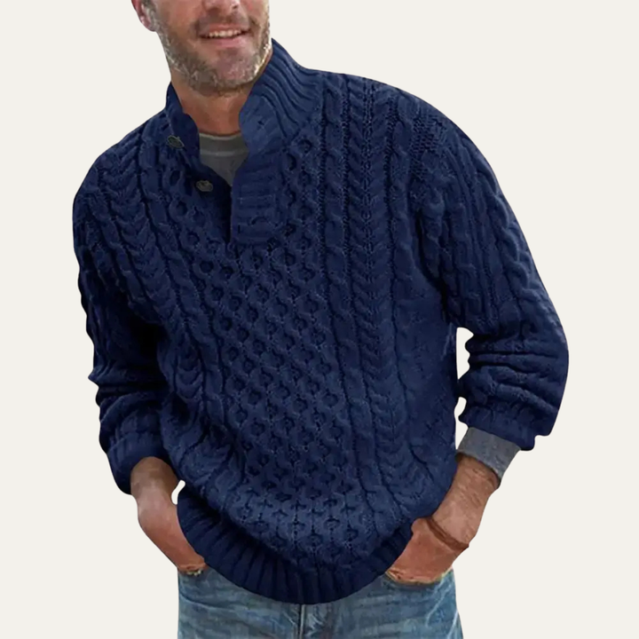 Brighton | Herre Chunky knap Neck strik Cable trøje