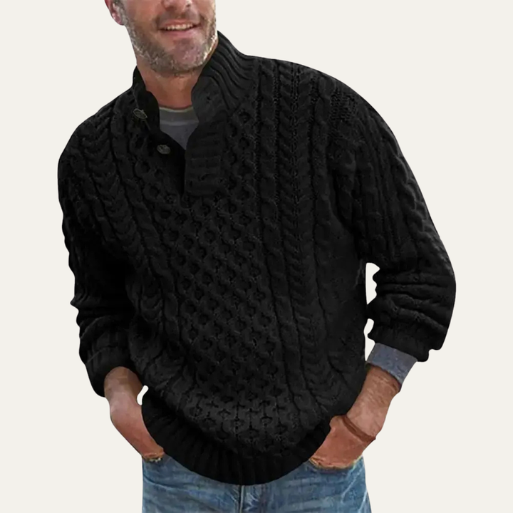 Brighton | Herre Chunky knap Neck strik Cable trøje