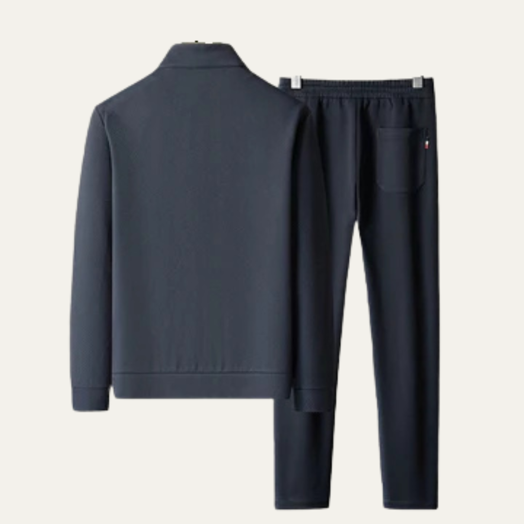 Freja Andersen | Herre Premium Tracksuit - moderne pasform Zip Up jakke and Joggers
