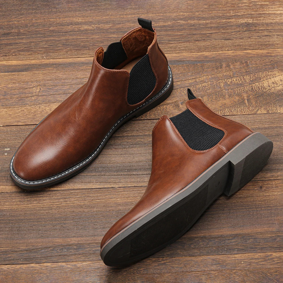 Ridgeview | Herre Retro Slip On Chelsea Ankle støvler