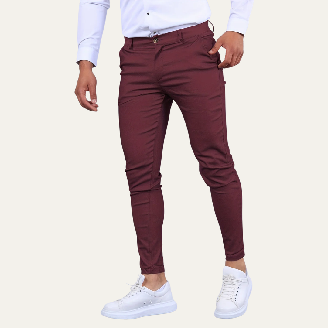 Freja Andersen | Herre slim fit afslappet stretch Chino bukser