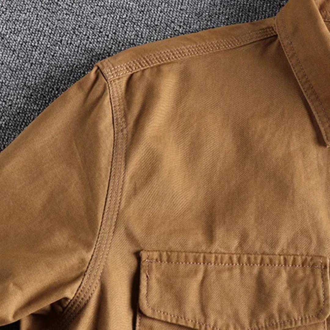 Freja Andersen | Herre vintage Canvas Cargo skjortejakke