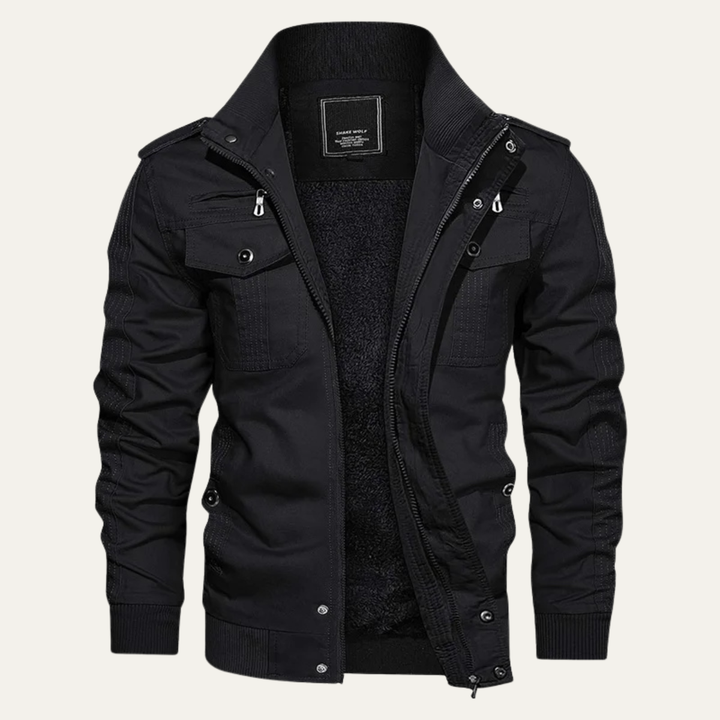 Freja Andersen | Herre Thermal Military Style Zip-Up fleeceforet jakke