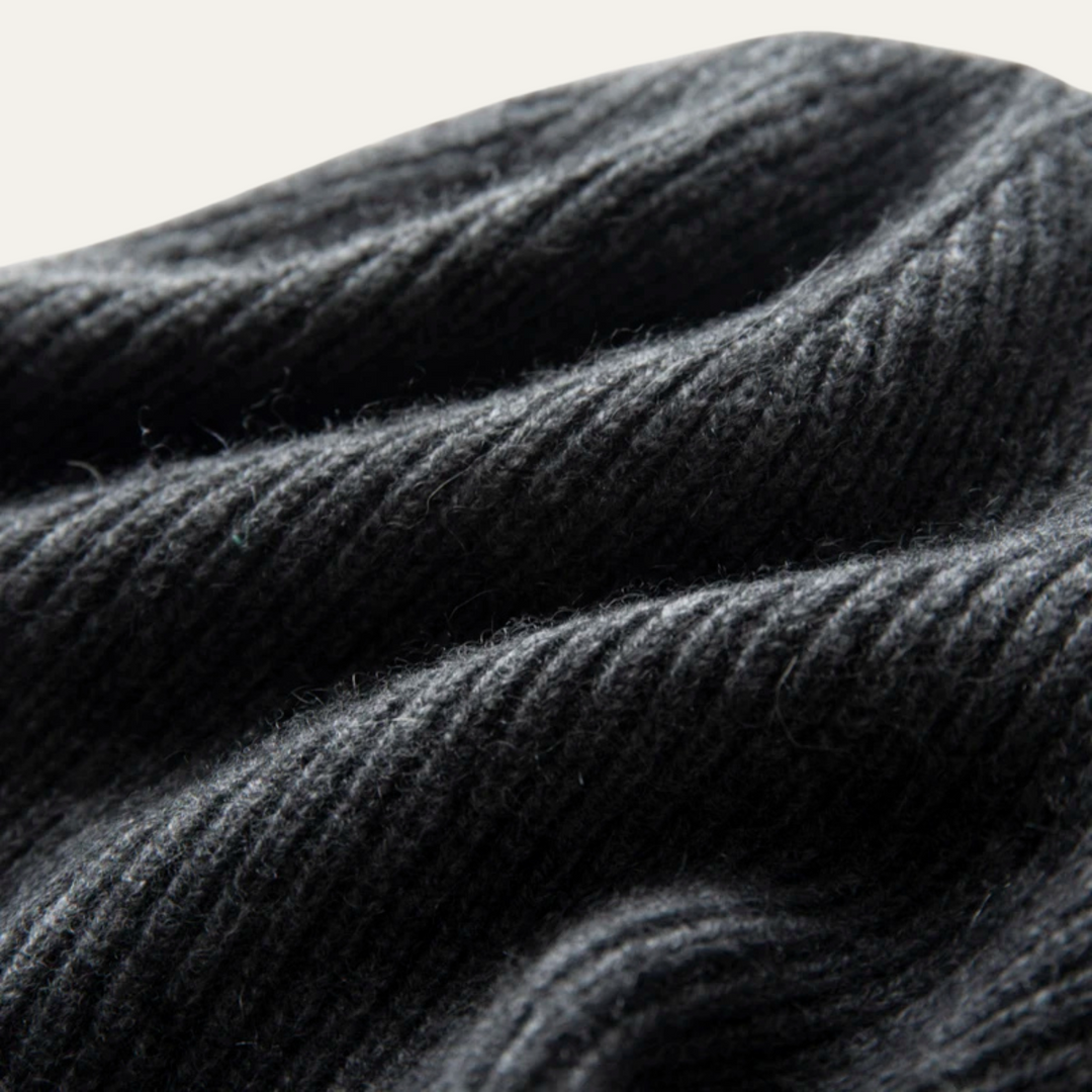 Freja Andersen | Herre blød ribstrikket kashmir Beanie