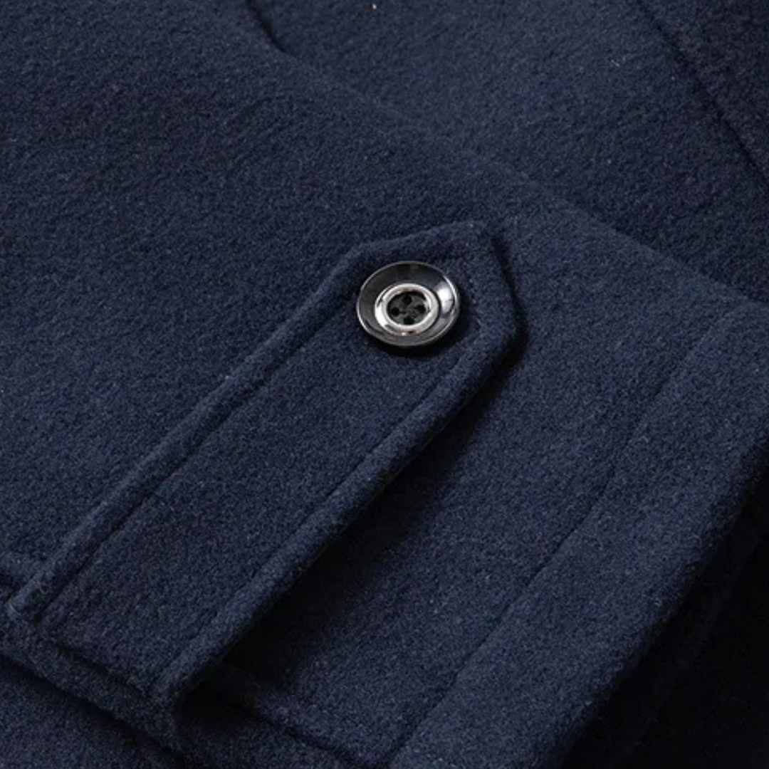 Freja Andersen | Herre Double krave business uld trenchcoat