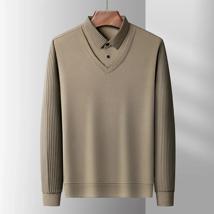Freja Andersen | Herre blød business strik poloshirt