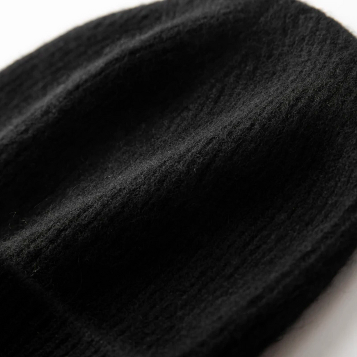 Freja Andersen | Herre blød ribstrikket kashmir Beanie