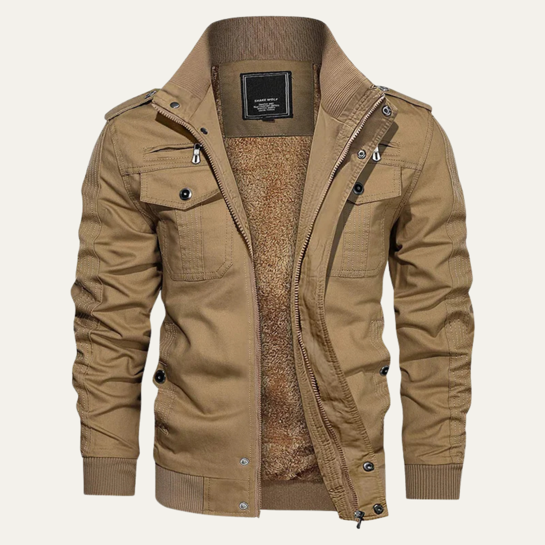 Freja Andersen | Herre Thermal Military Style Zip-Up fleeceforet jakke