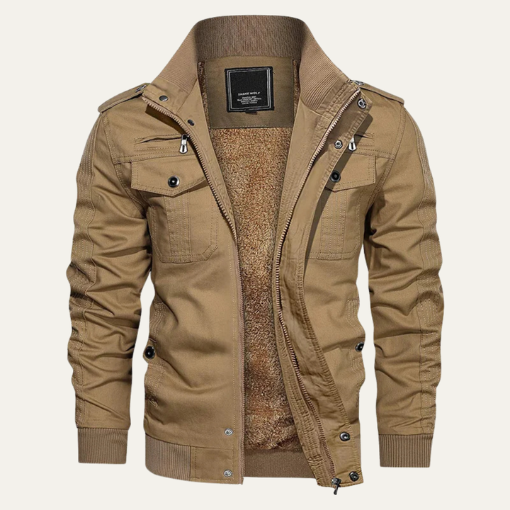 Freja Andersen | Herre Thermal Military Style Zip-Up fleeceforet jakke