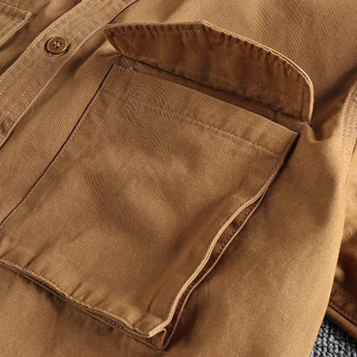 Freja Andersen | Herre vintage Canvas Cargo skjortejakke