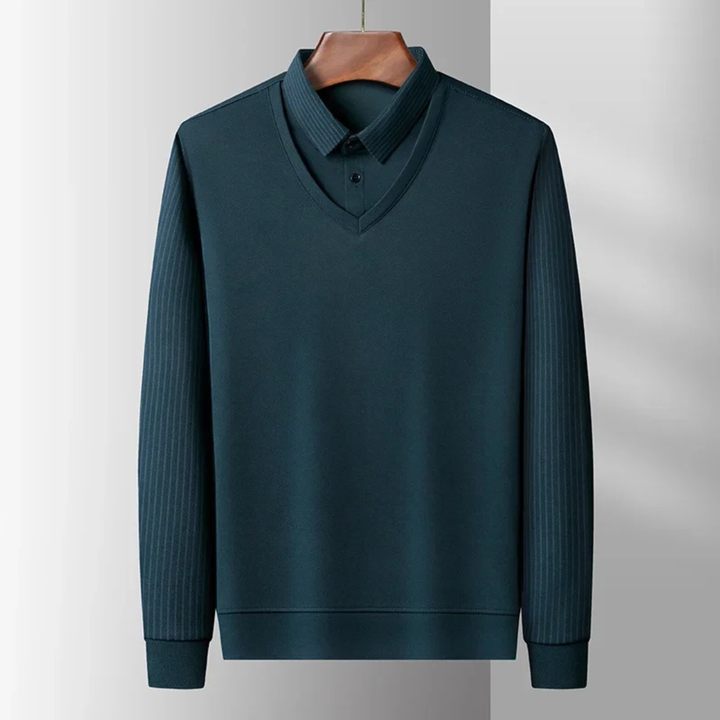 Freja Andersen | Herre blød business strik poloshirt