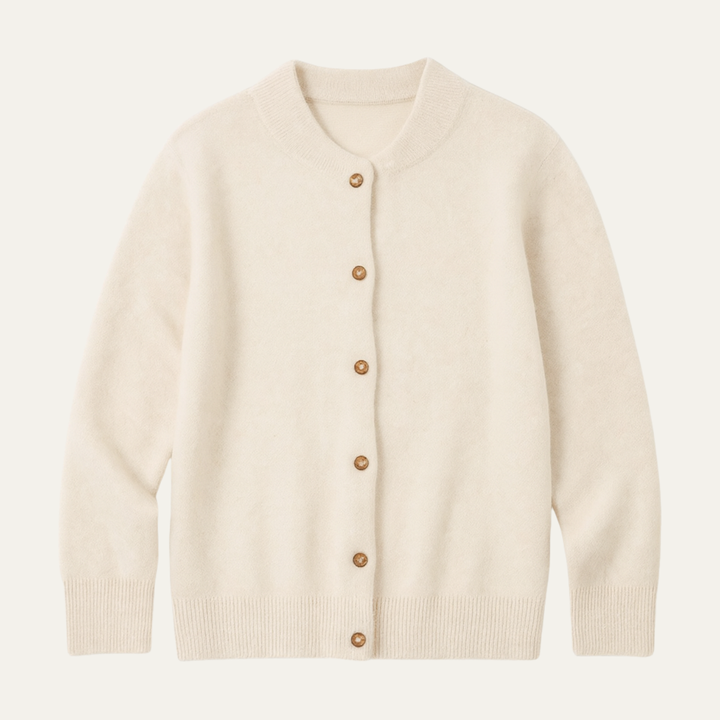 Freja Andersen | Herre Elegant kashmir stående krave strik cardigan
