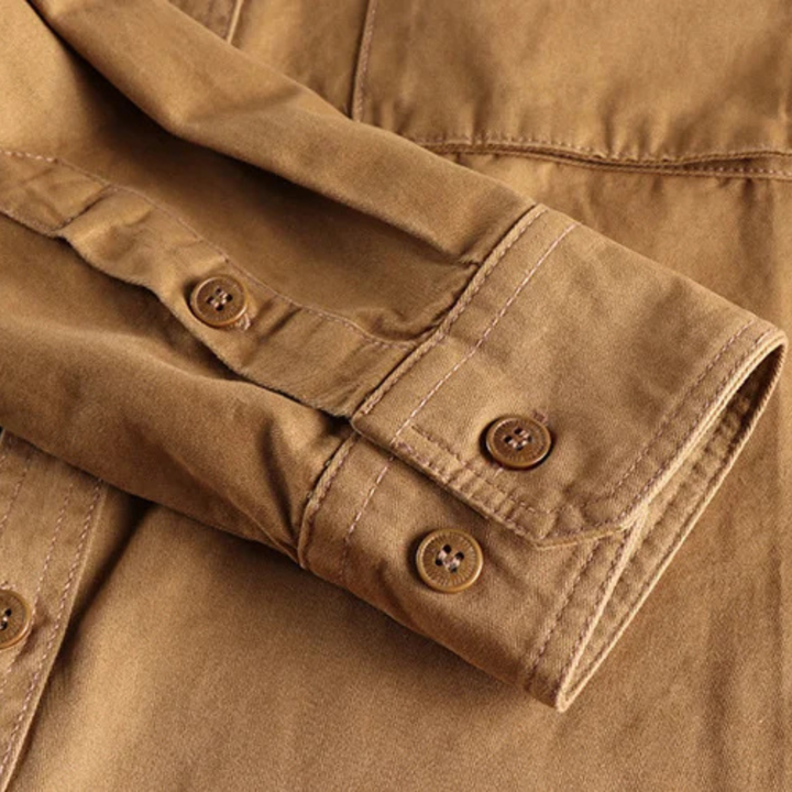 Freja Andersen | Herre vintage Canvas Cargo skjortejakke