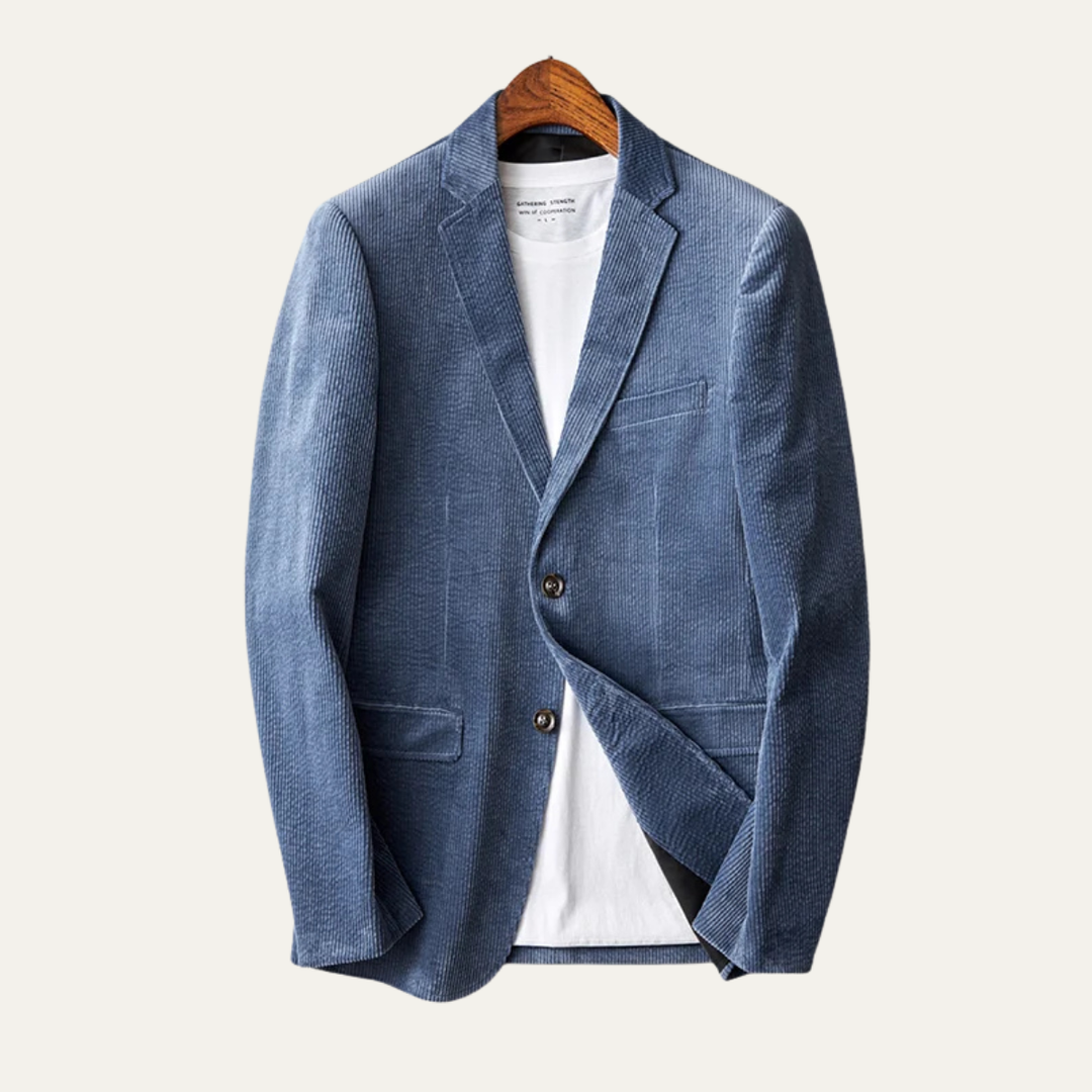 Freja Andersen | Herre Elegant slim fit fløjl blazer