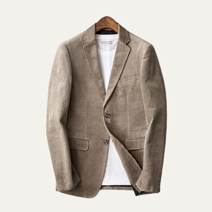 Freja Andersen | Herre Elegant slim fit fløjl blazer