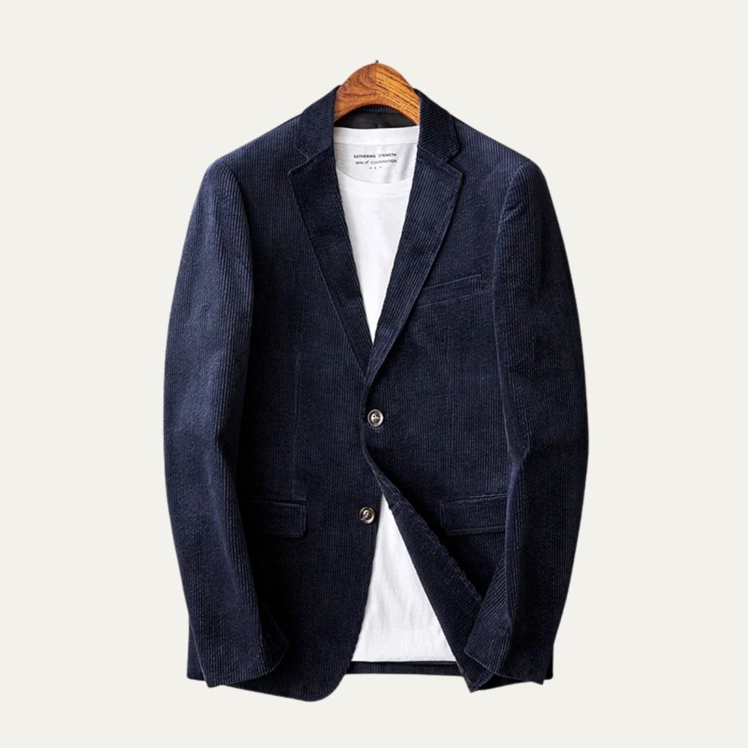 Freja Andersen | Herre Elegant slim fit fløjl blazer