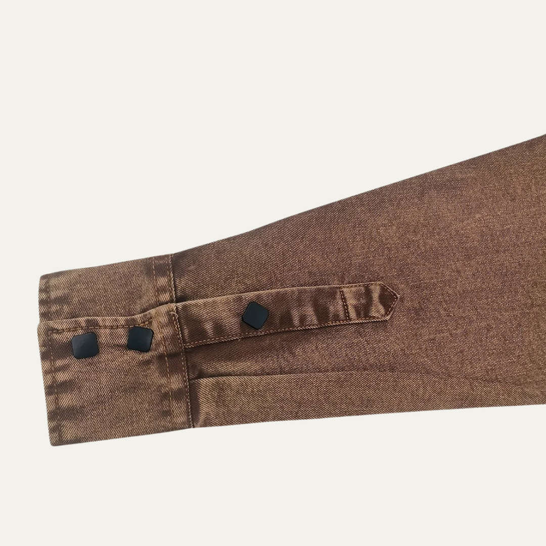 Freja Andersen | Herre vintage Washed denim Workwear skjorte