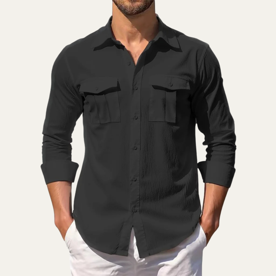 Hillcrest Ridge herre hør Double Pocket afslappet skjorte