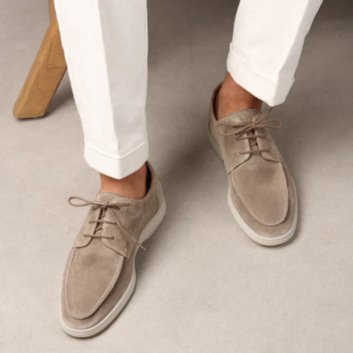 Freja Andersen | Herre klassisk afslappet ruskind Slip On loafers