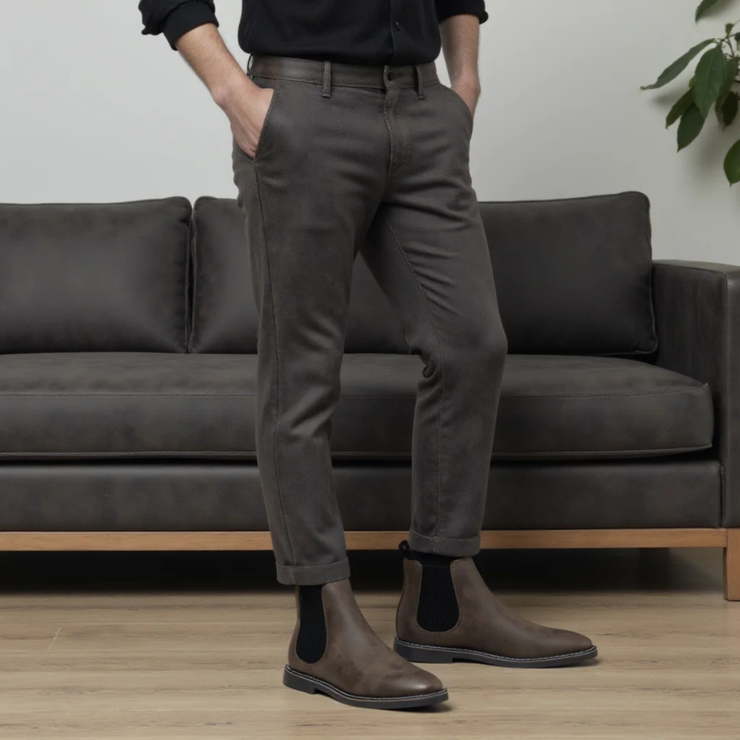 Ridgeview | Herre Retro Slip On Chelsea Ankle støvler