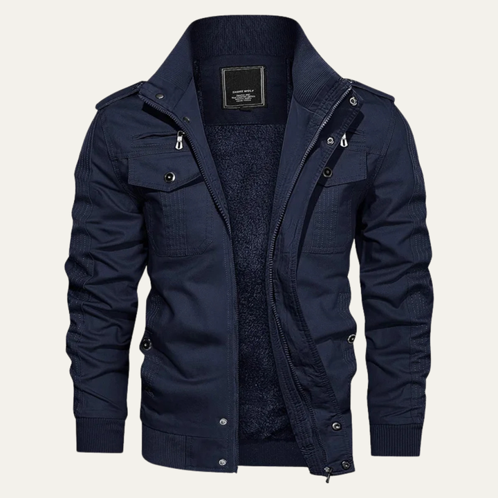 Freja Andersen | Herre Thermal Military Style Zip-Up fleeceforet jakke