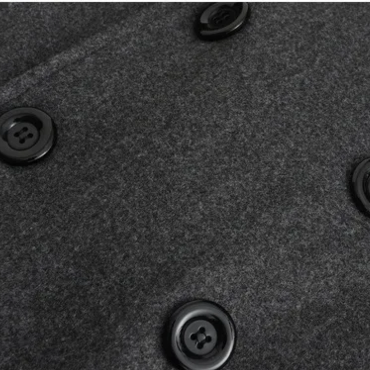 Freja Andersen | Herre dobbeltknappet lang trenchcoat - vinter uldblanding Overcoat