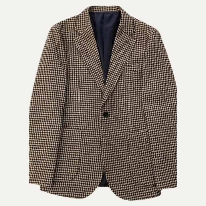 Freja Andersen | Herre afslappet Retro tweed uld blazer
