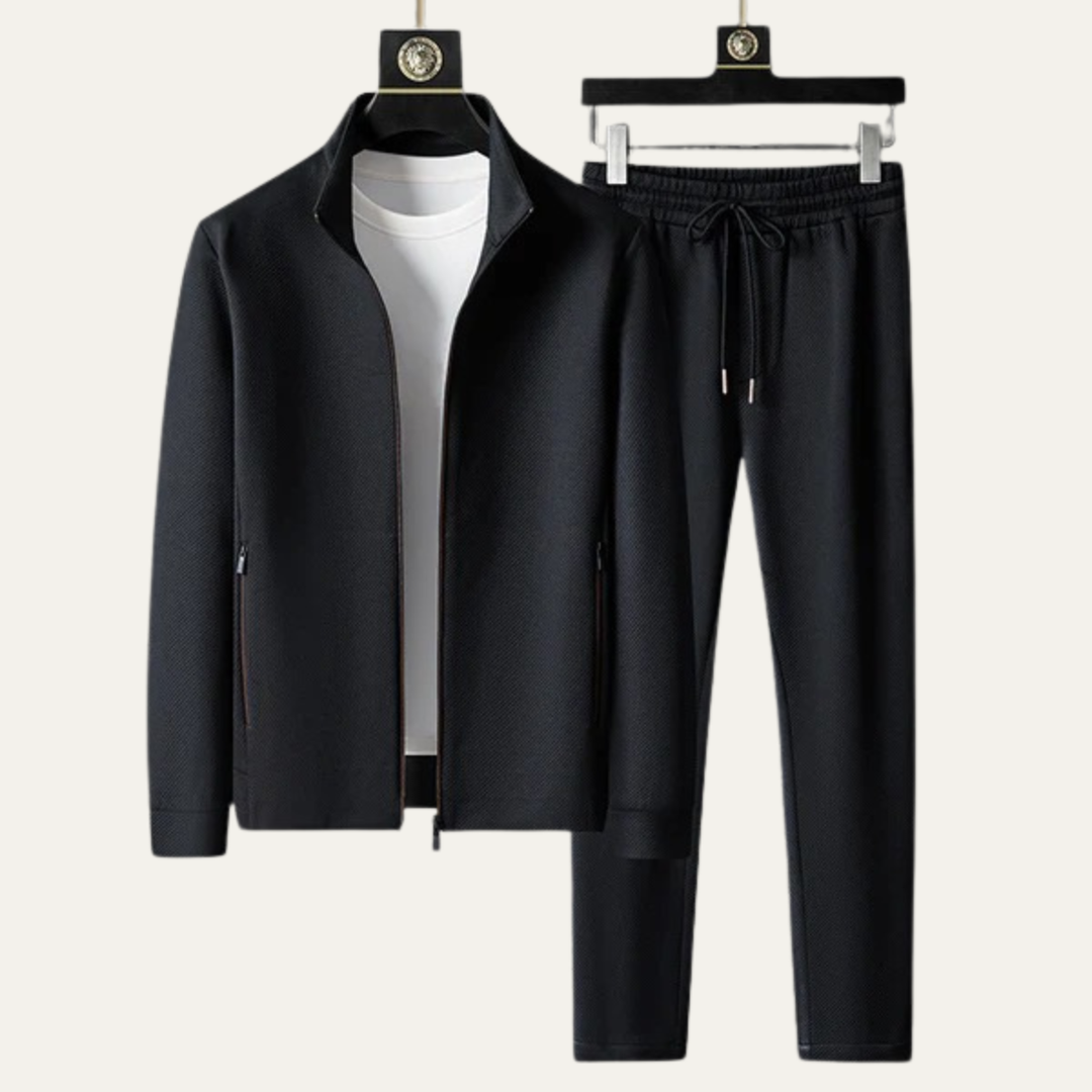 Freja Andersen | Herre slim fit Tracksuit sæt - Zip Up jakke & Joggers