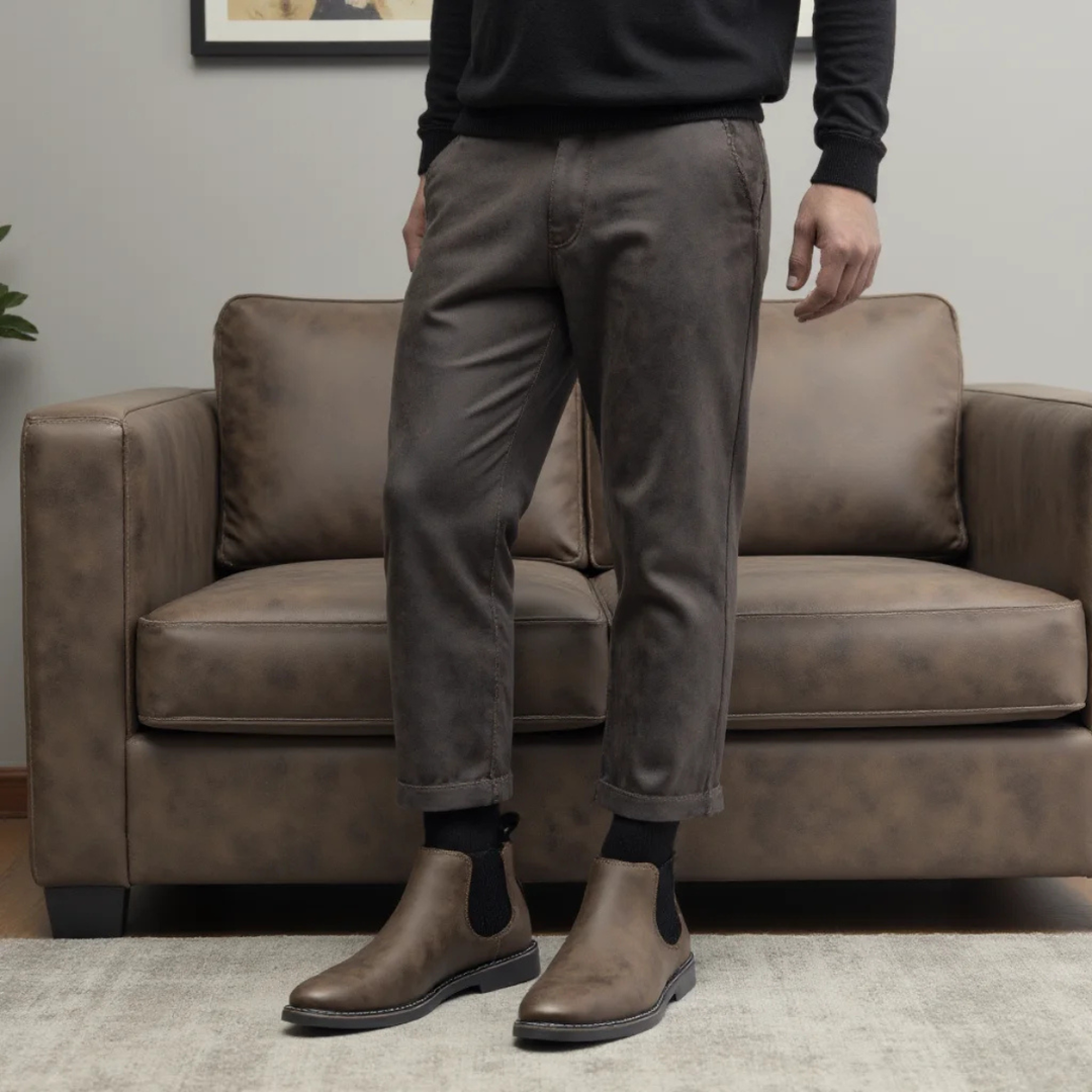 Ridgeview | Herre Retro Slip On Chelsea Ankle støvler