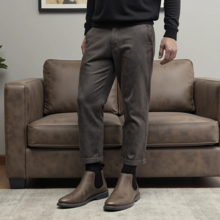 Ridgeview | Herre Retro Slip On Chelsea Ankle støvler