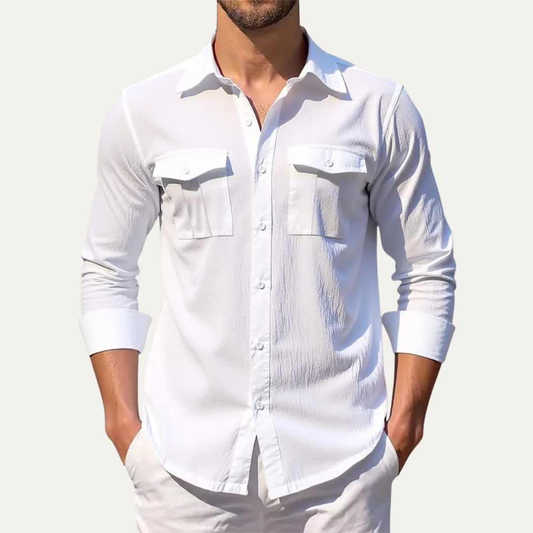 Hillcrest Ridge herre hør Double Pocket afslappet skjorte