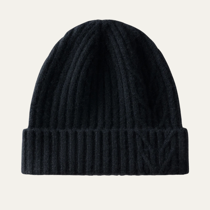 Freja Andersen | Herre luksus ribstrikket kashmir Beanie