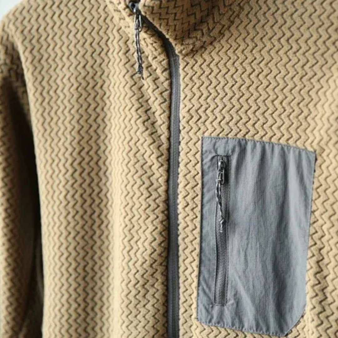 Freja Andersen | Herre halv lynlås fleecetrøje med Chest Pocket