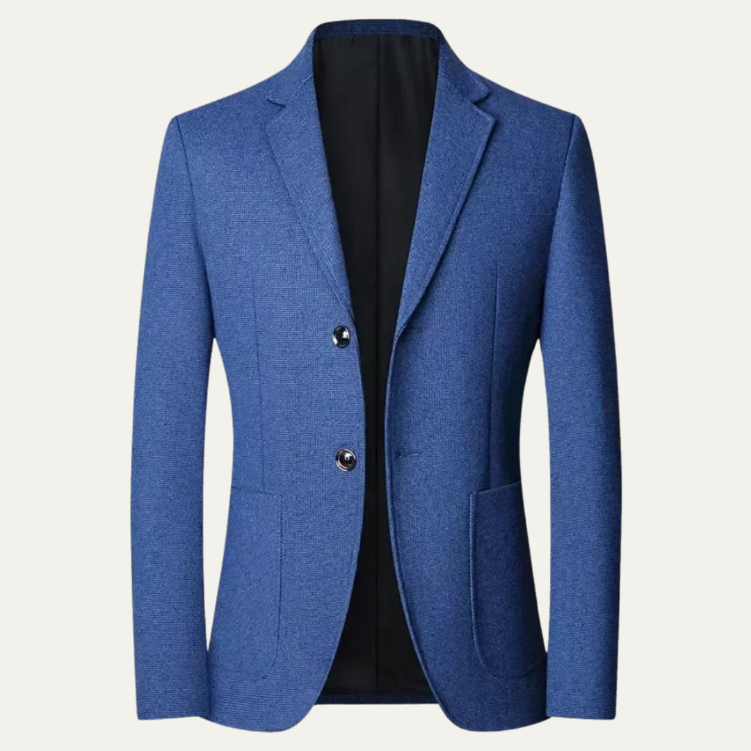 Freja Andersen | Herre stilren afslappet enkeltknappet jakkesæt blazer