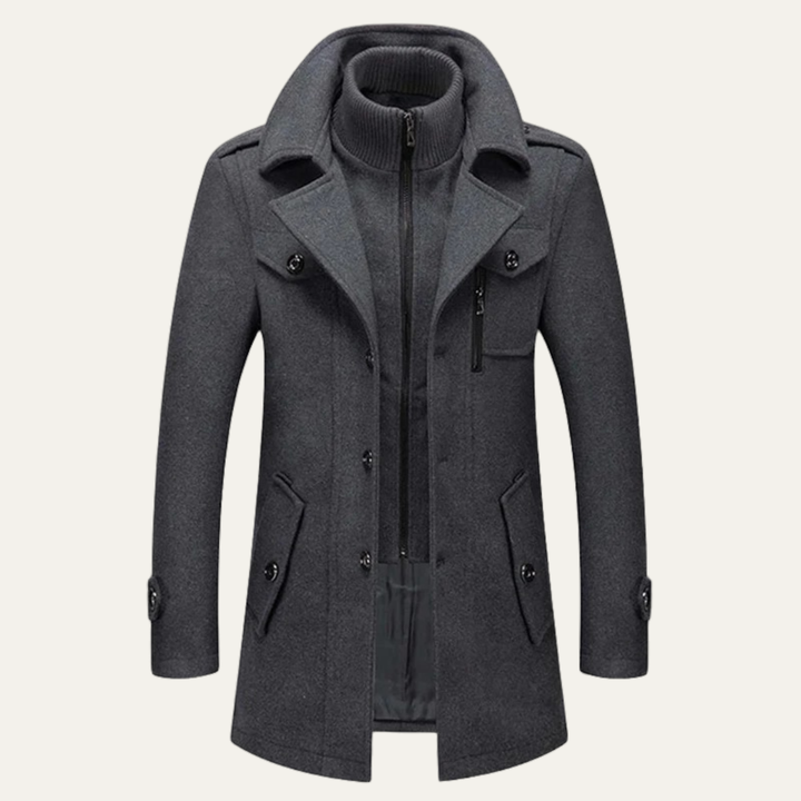 Freja Andersen | Herre stilren vinter Zip Front jakke