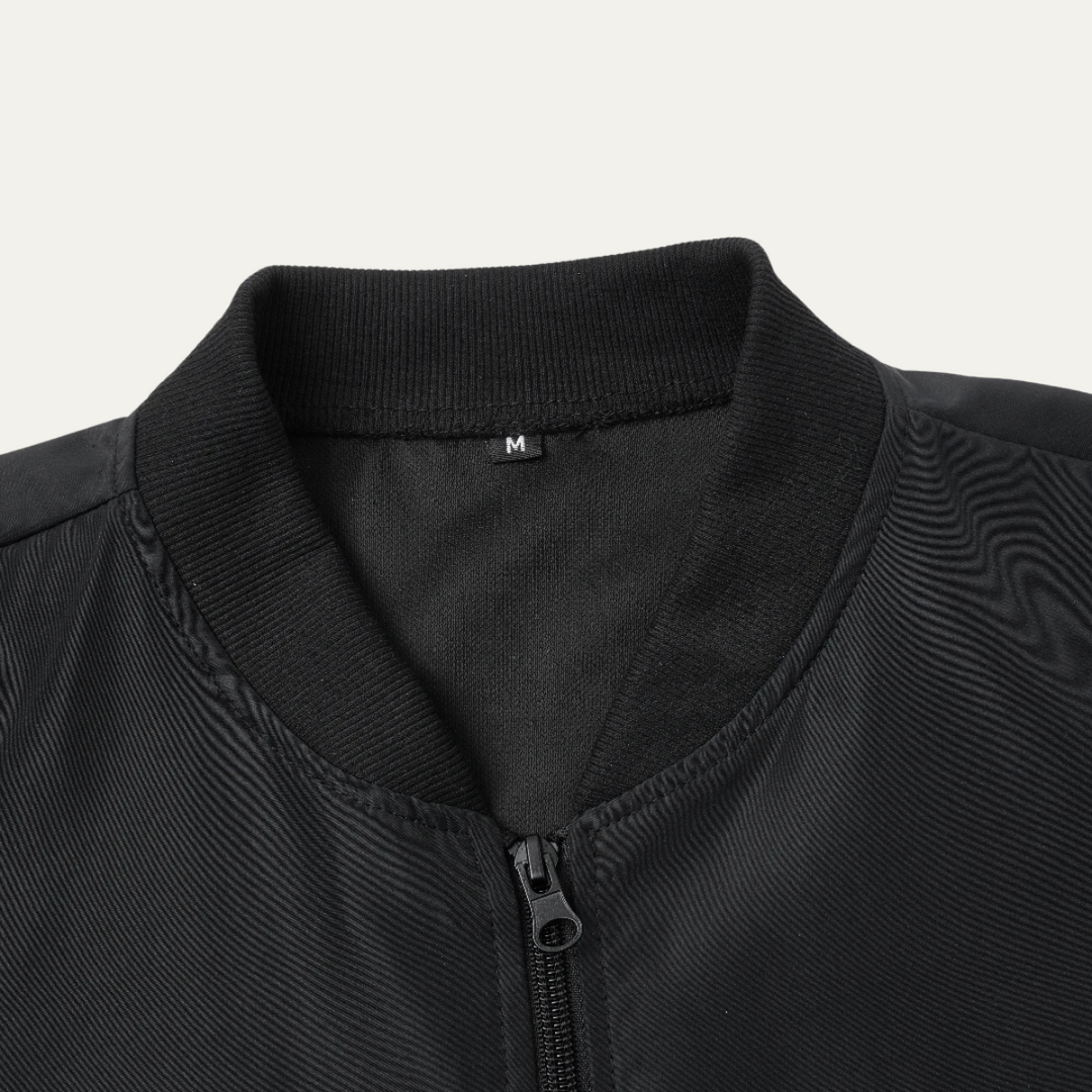 Freja Andersen | Herre let Zip-Up bomberjakke
