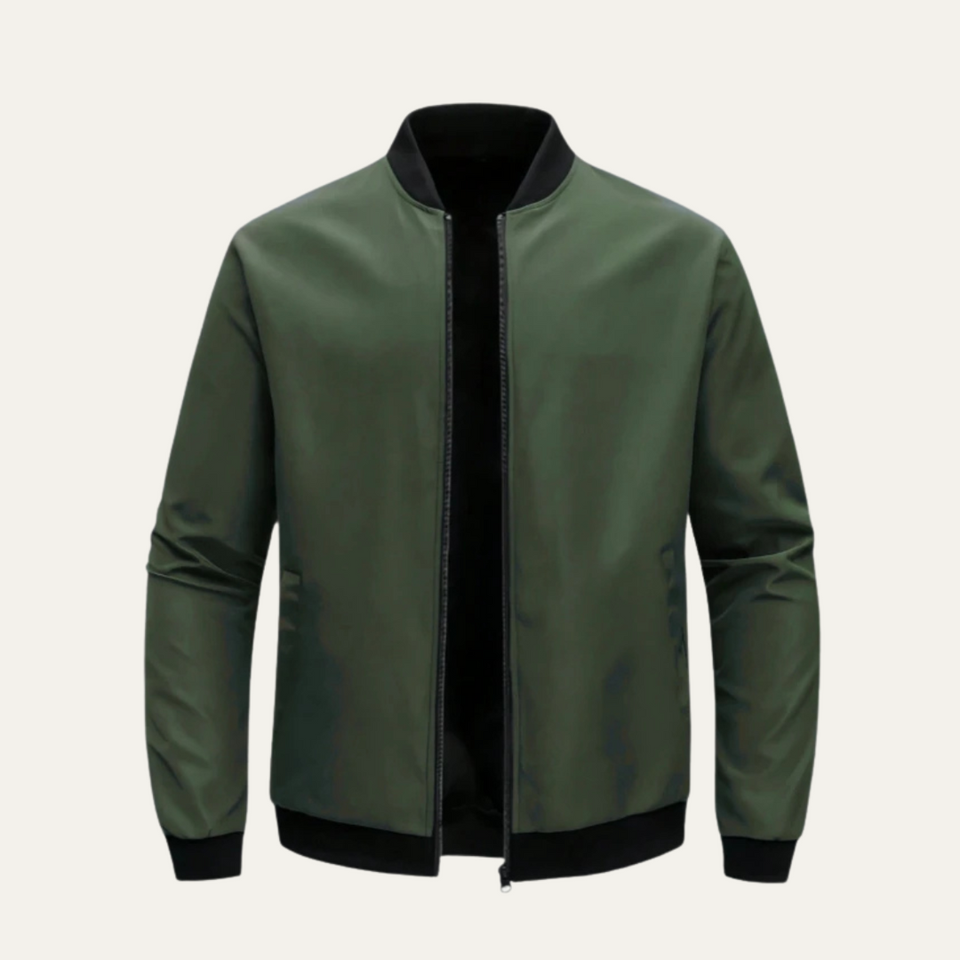 Freja Andersen | Herre let Zip-Up bomberjakke