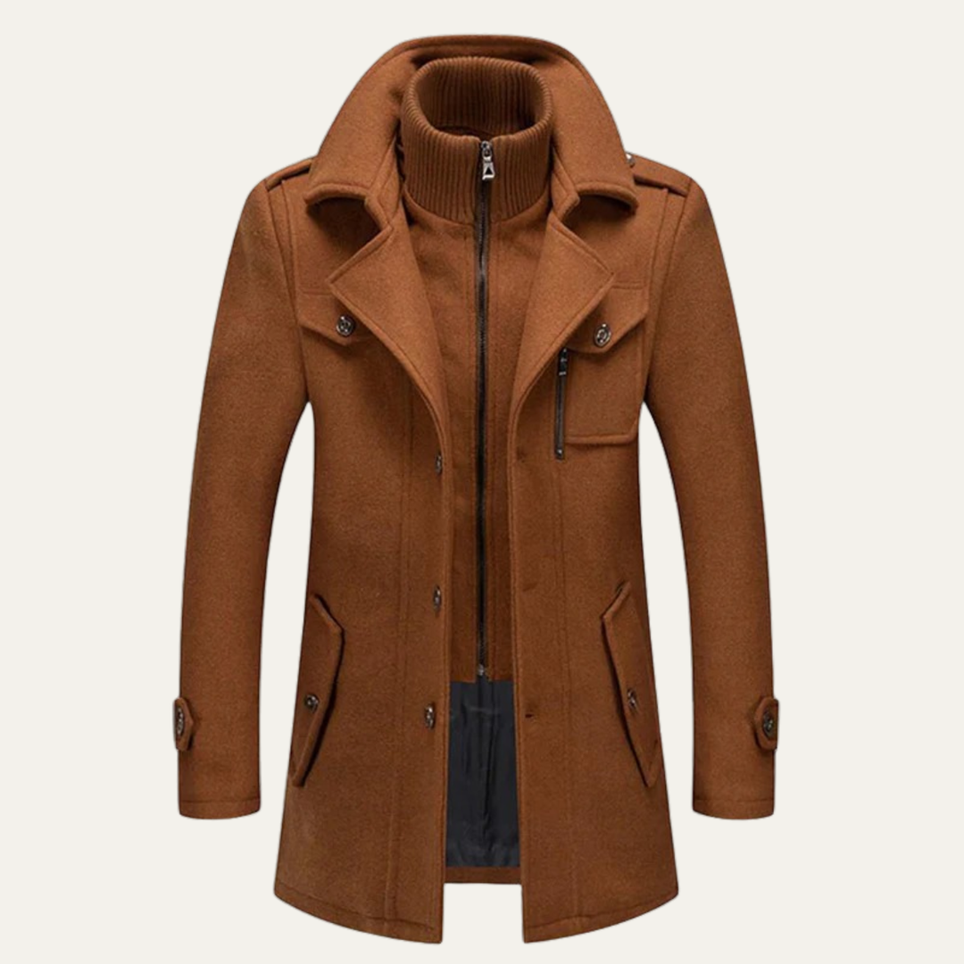 Freja Andersen | Herre stilren vinter Zip Front jakke