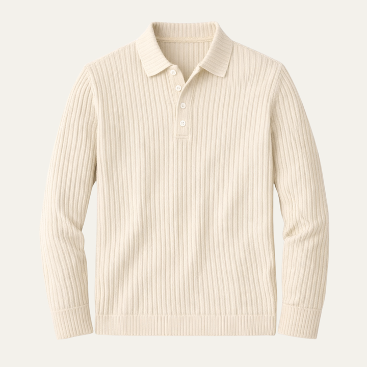 Freja Andersen | Herre Ribbed business poloshirt