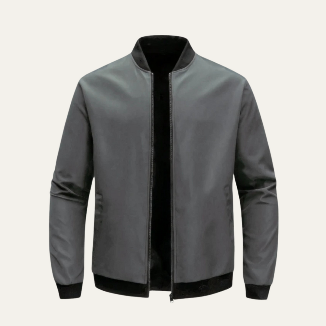 Freja Andersen | Herre let Zip-Up bomberjakke