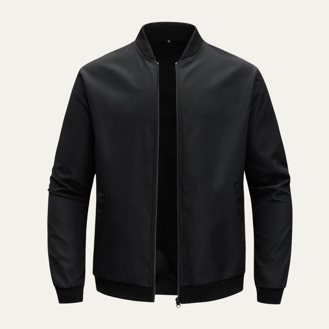 Freja Andersen | Herre let Zip-Up bomberjakke