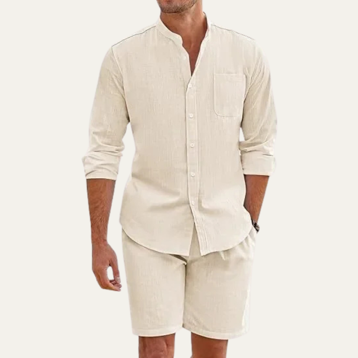 Nottingham | Herre let Two Piece sommer sæt - bomuld Beach Outfit
