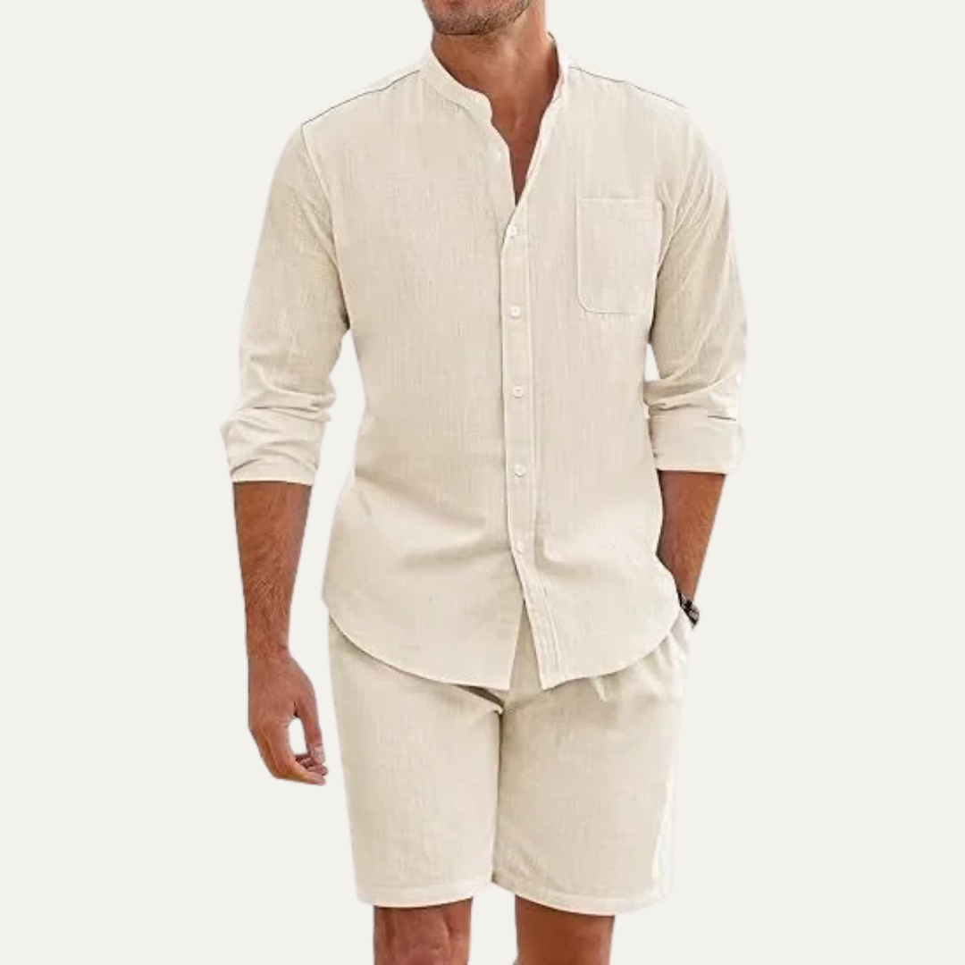 Nottingham | Herre let Two Piece sommer sæt - bomuld Beach Outfit