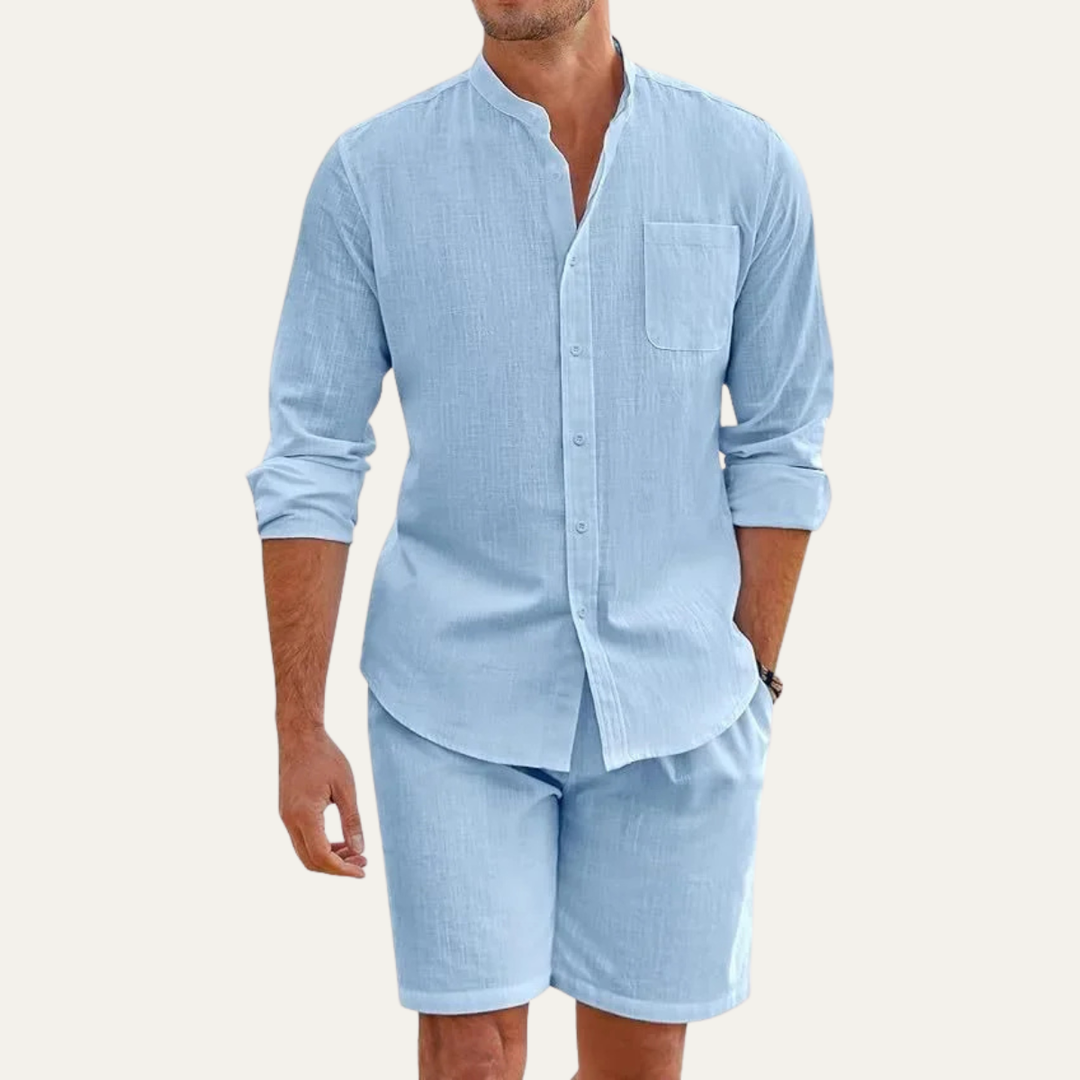 Nottingham | Herre let Two Piece sommer sæt - bomuld Beach Outfit