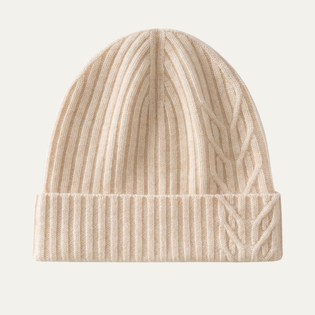 Freja Andersen | Herre luksus ribstrikket kashmir Beanie