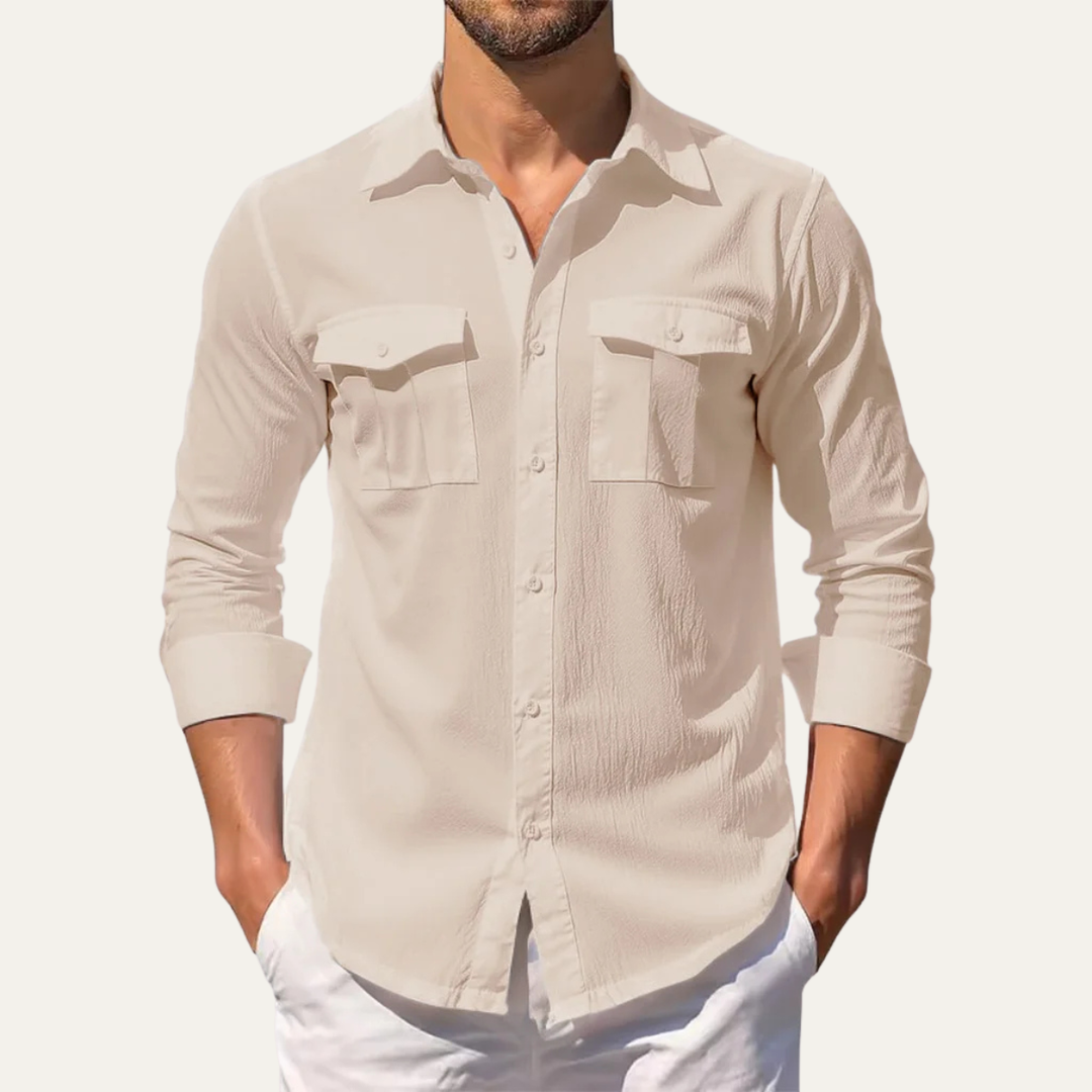 Hillcrest Ridge herre hør Double Pocket afslappet skjorte